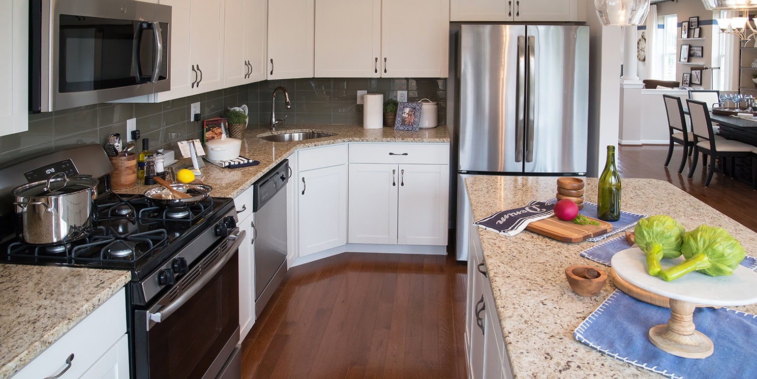 Professional rest estate photo of kitchen