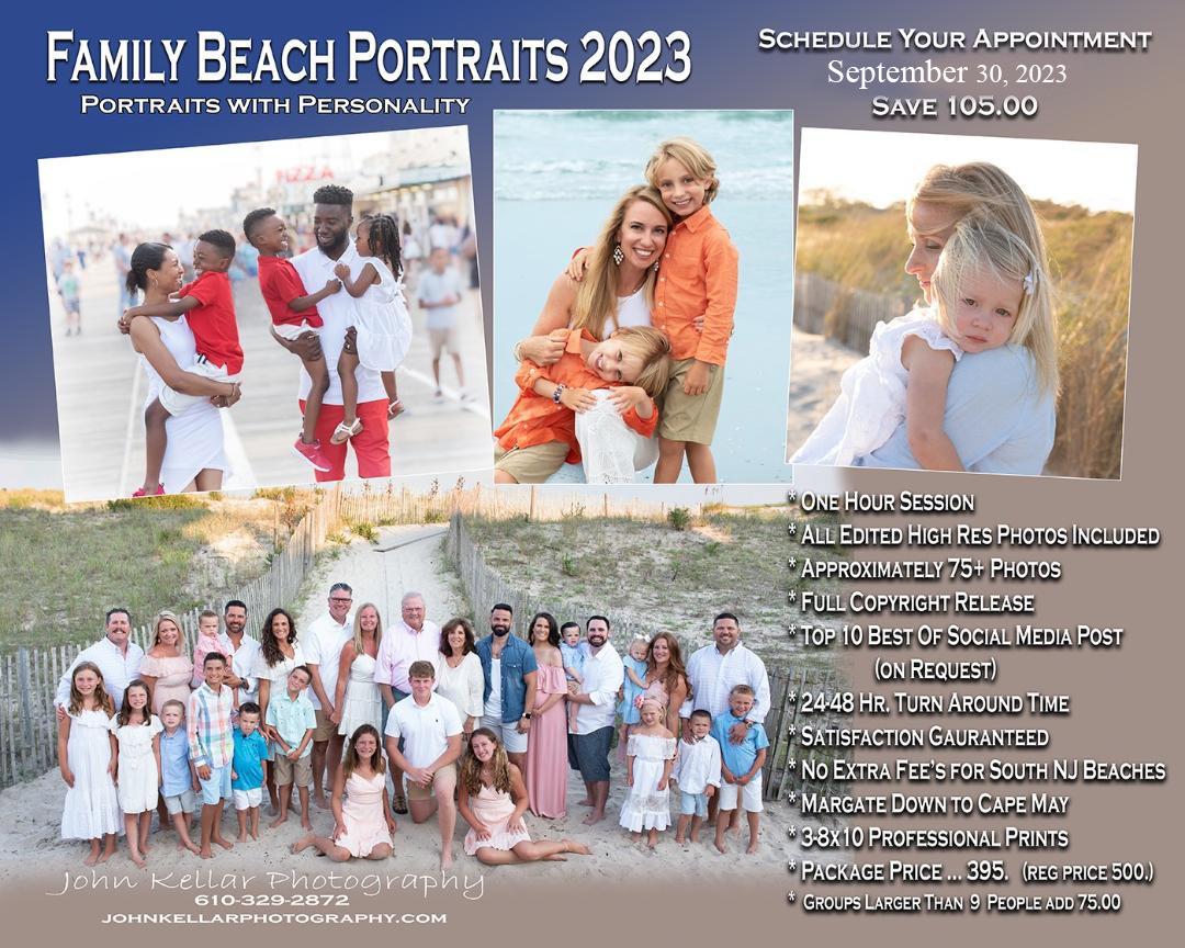 Family Beach Portraits Ocean City NJ