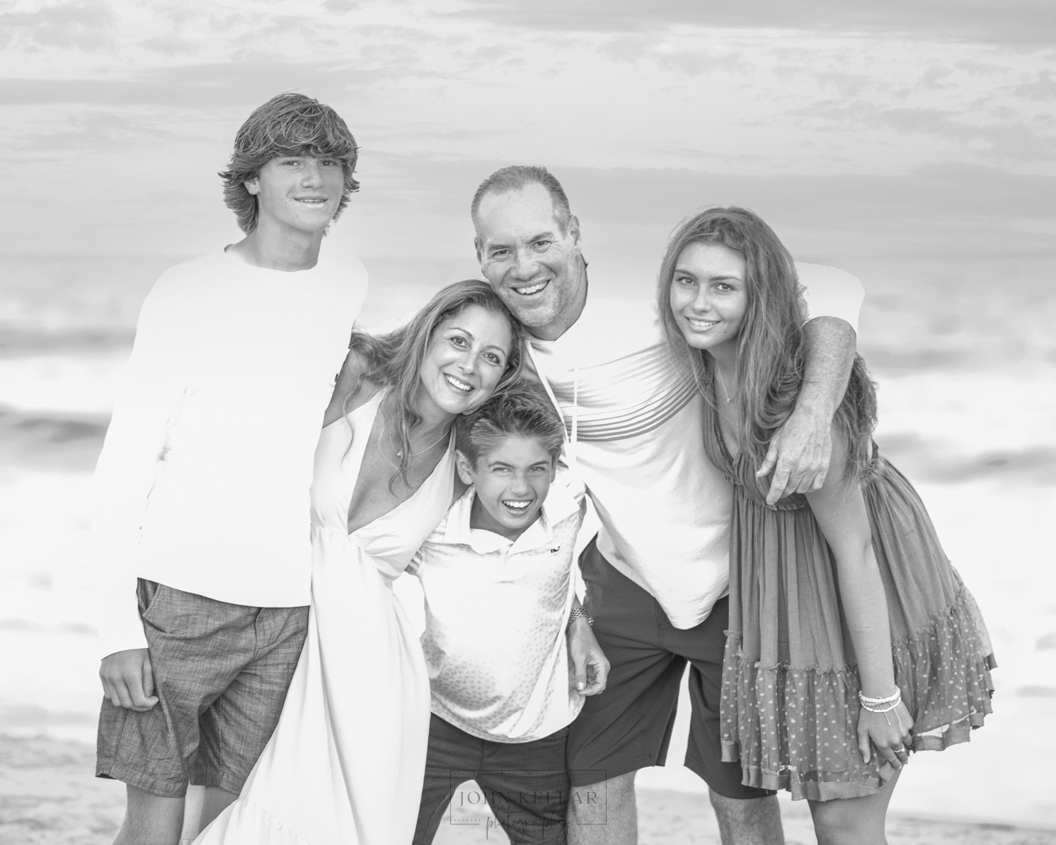 Family portrait on beach Stone Harbor NJ